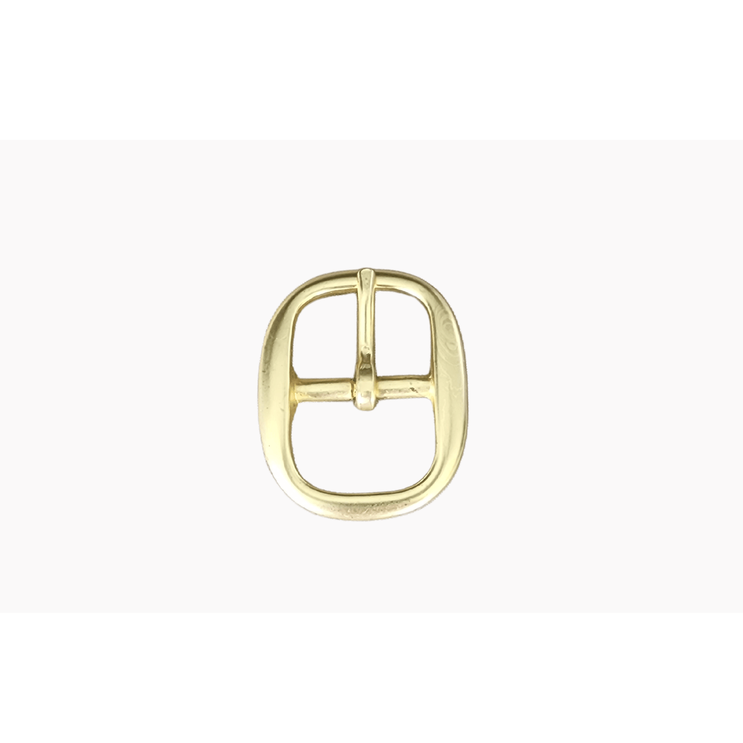 23mm | Brushed Gold Oval - BeltUp Leather Co.