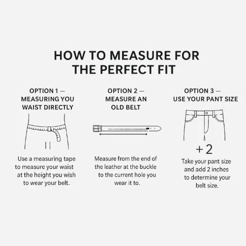 Leather Belt Sizing Guide - BeltUp Leather Co.