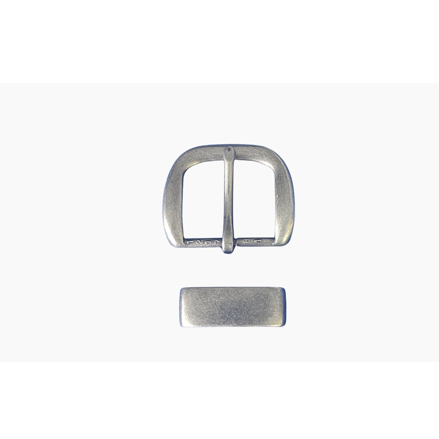 32mm | Antique Silver | Round - BeltUp Leather Co.