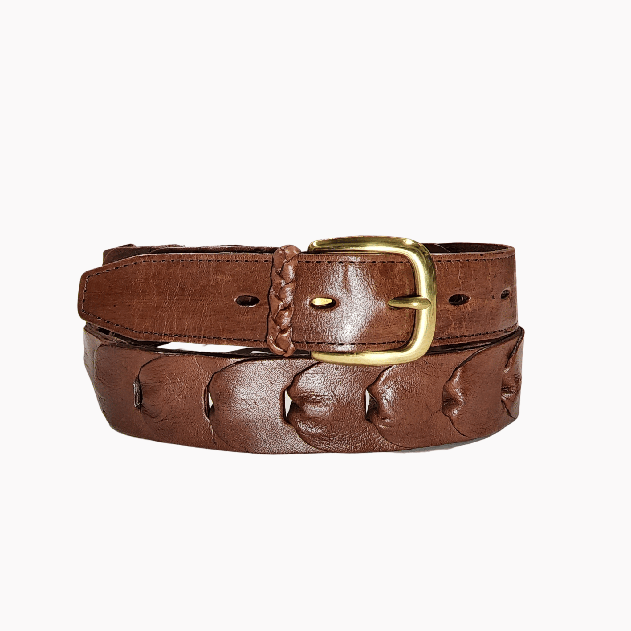 32mm | Tan | Kangaroo | Linked - BeltUp Leather Co.