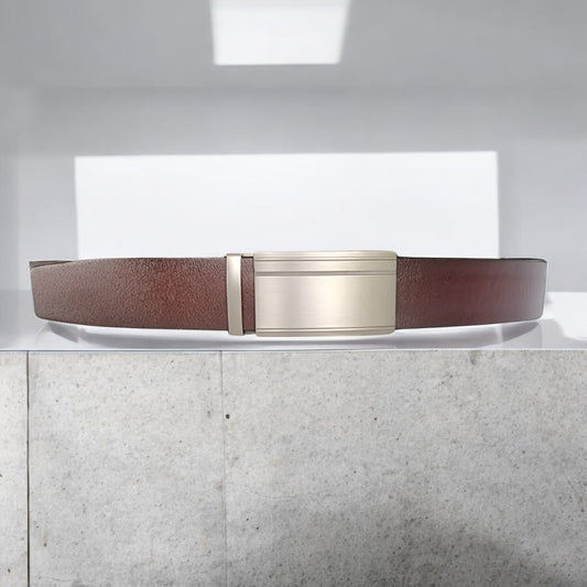 35mm | Brown | Full Face Auto Buckle - BeltUp Leather Co.