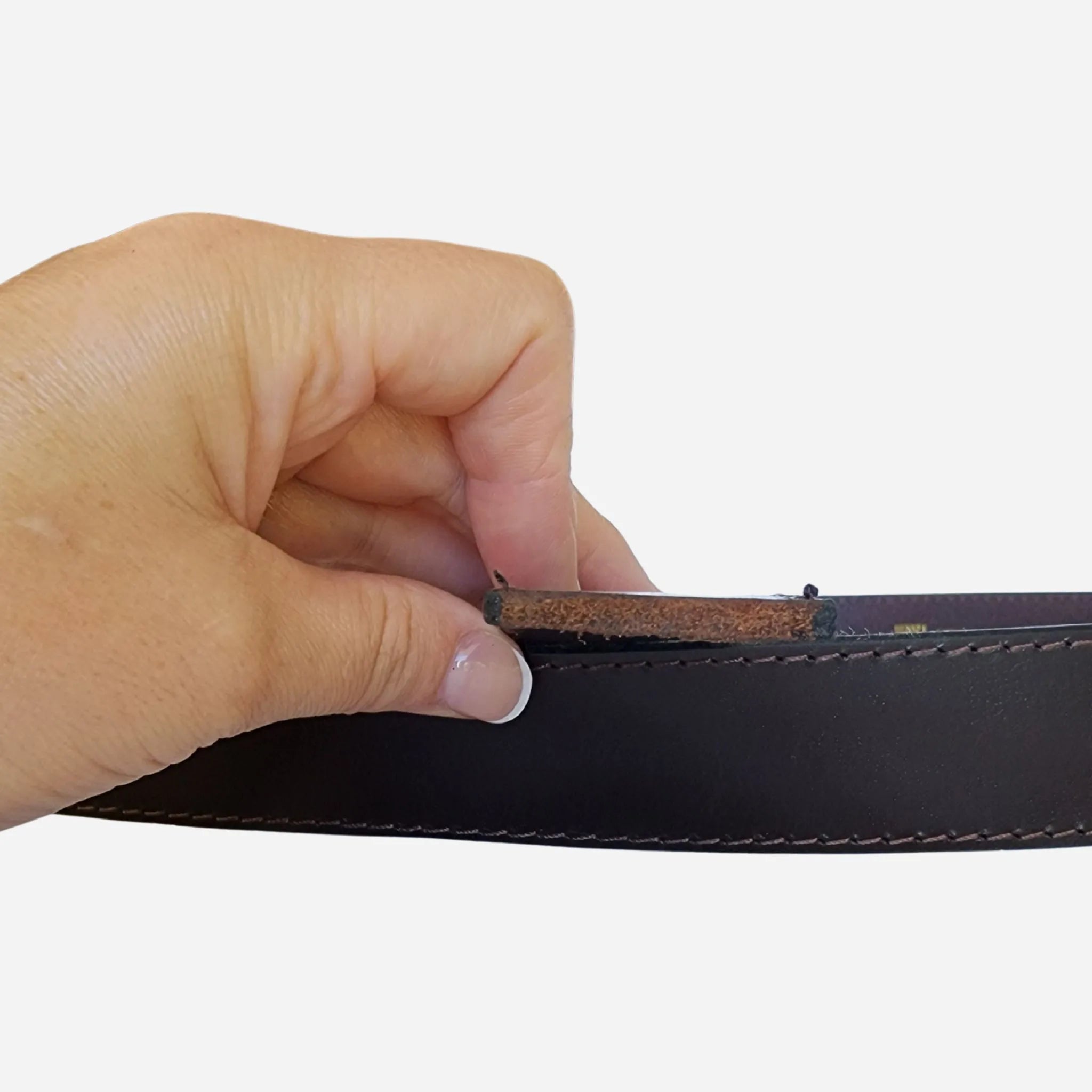 35mm | Stitched Leather Ratchet Belt | Replacement Strap - BeltUp Leather Co.