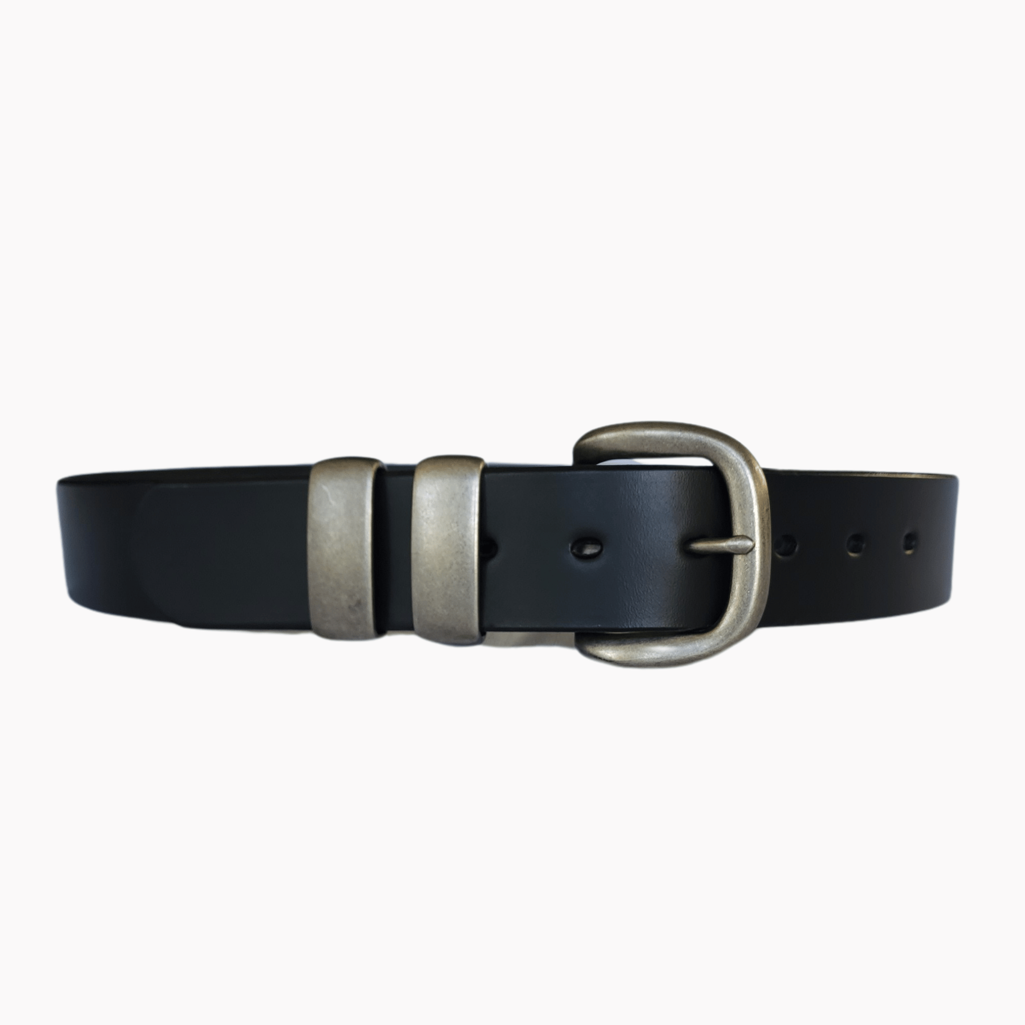38mm | Black Leather Belt | Double Keeper | BeltUp - BeltUp Leather Co.