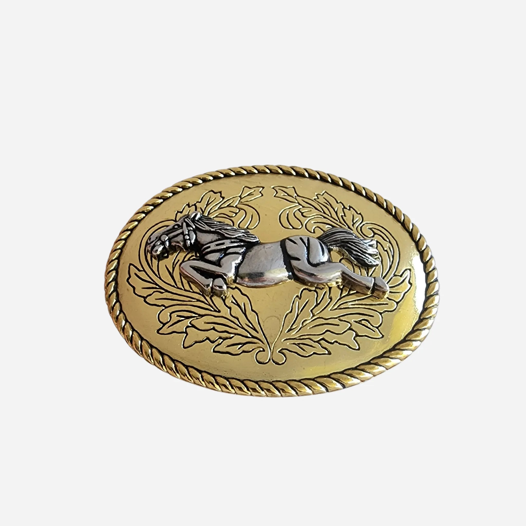 38mm | Galloping Horse Buckle | Two Tone | BeltUp - BeltUp Leather Co.