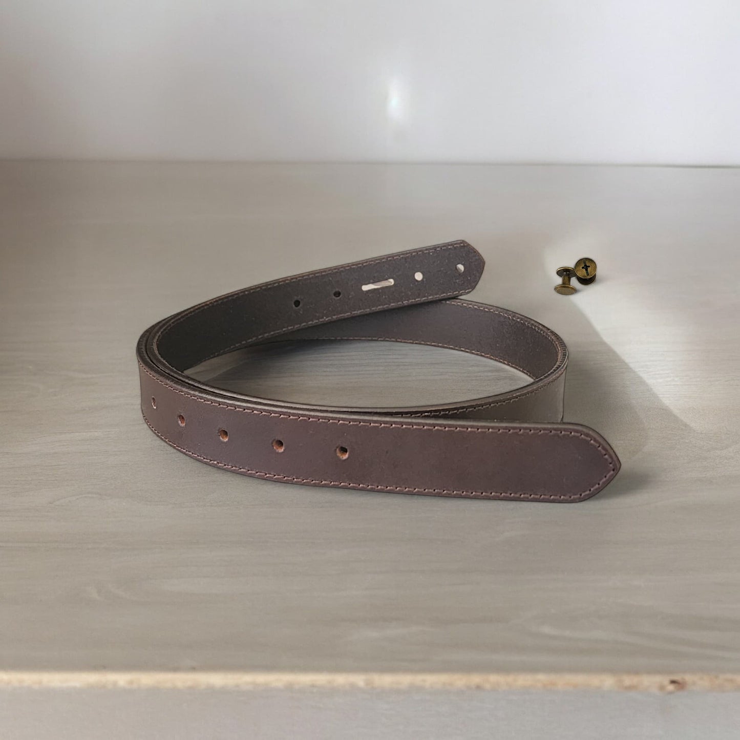38mm | Brown Stitched | Strap Only