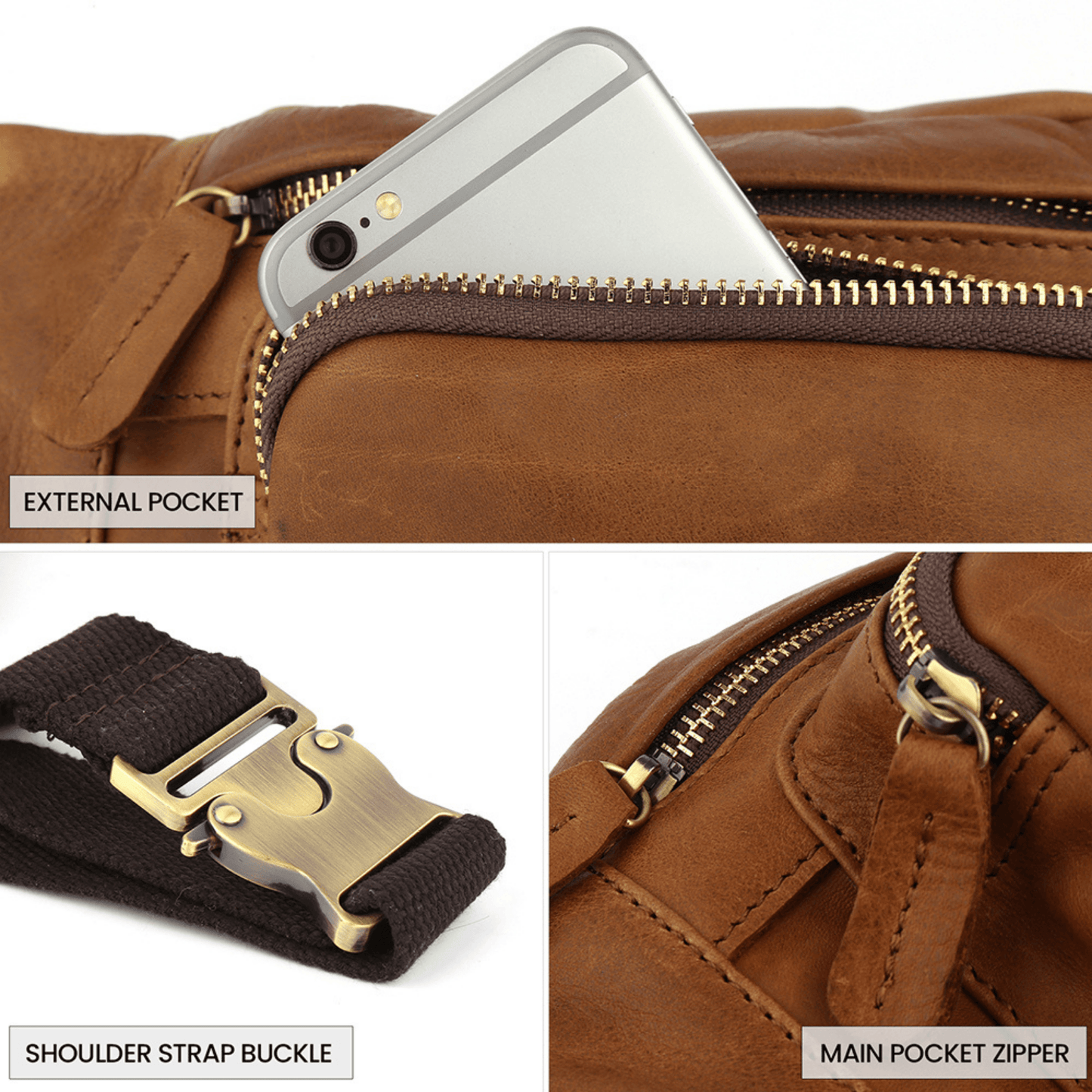 BumBag | Tan | BULC - BeltUp Leather Co.
