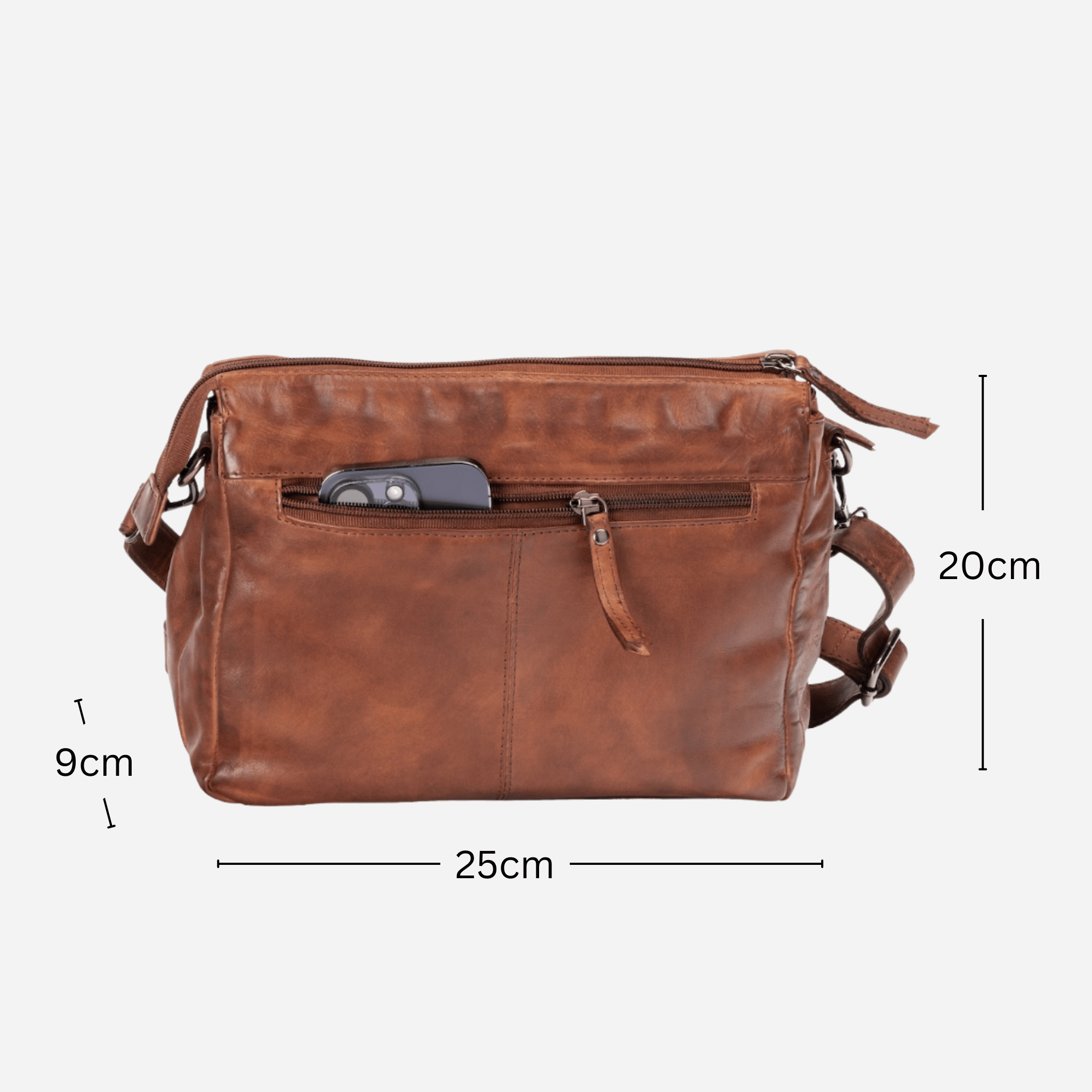 Crossbody | Cognac | June - BeltUp Leather Co.