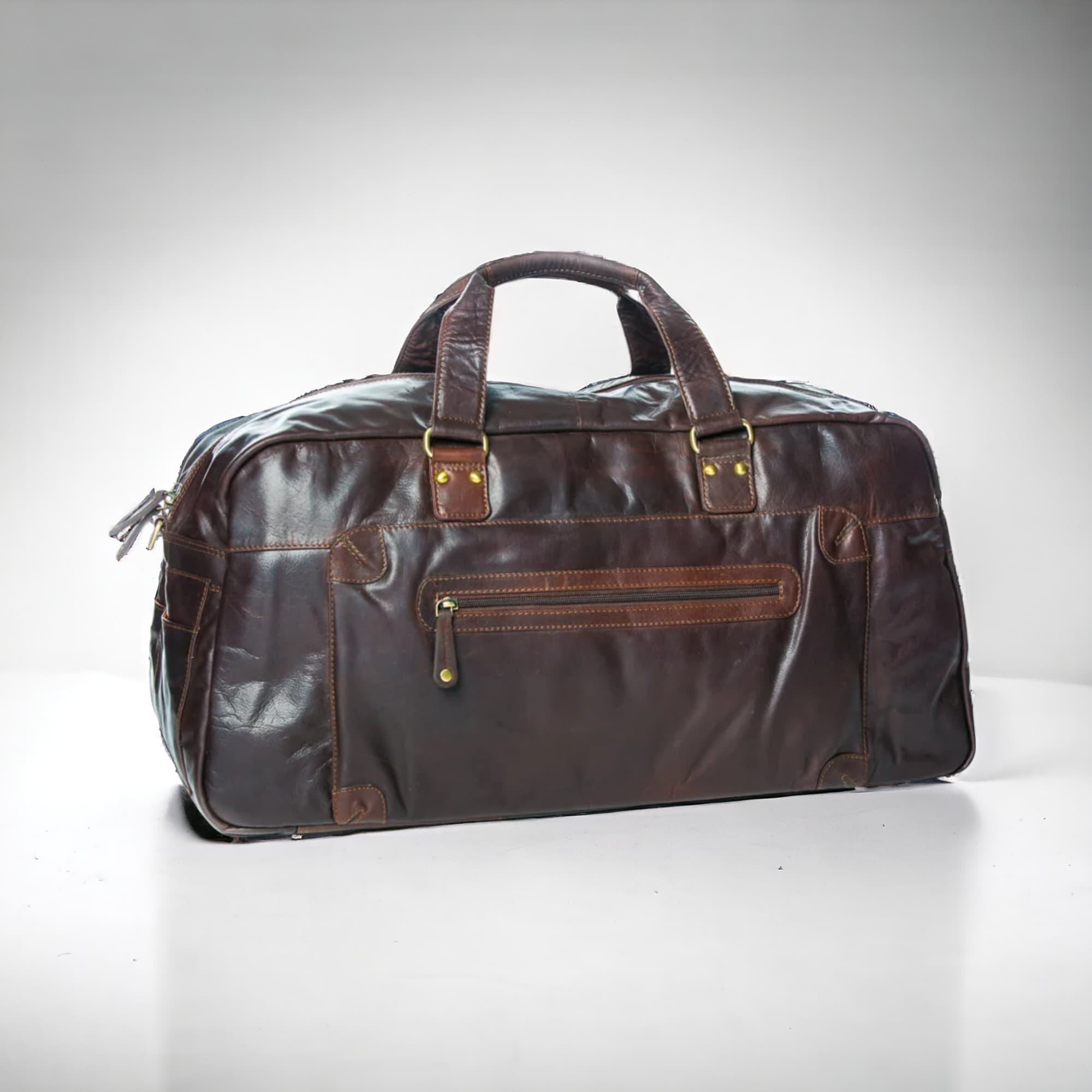 Duffle | Brown | Travel Bag - BeltUp Leather Co.