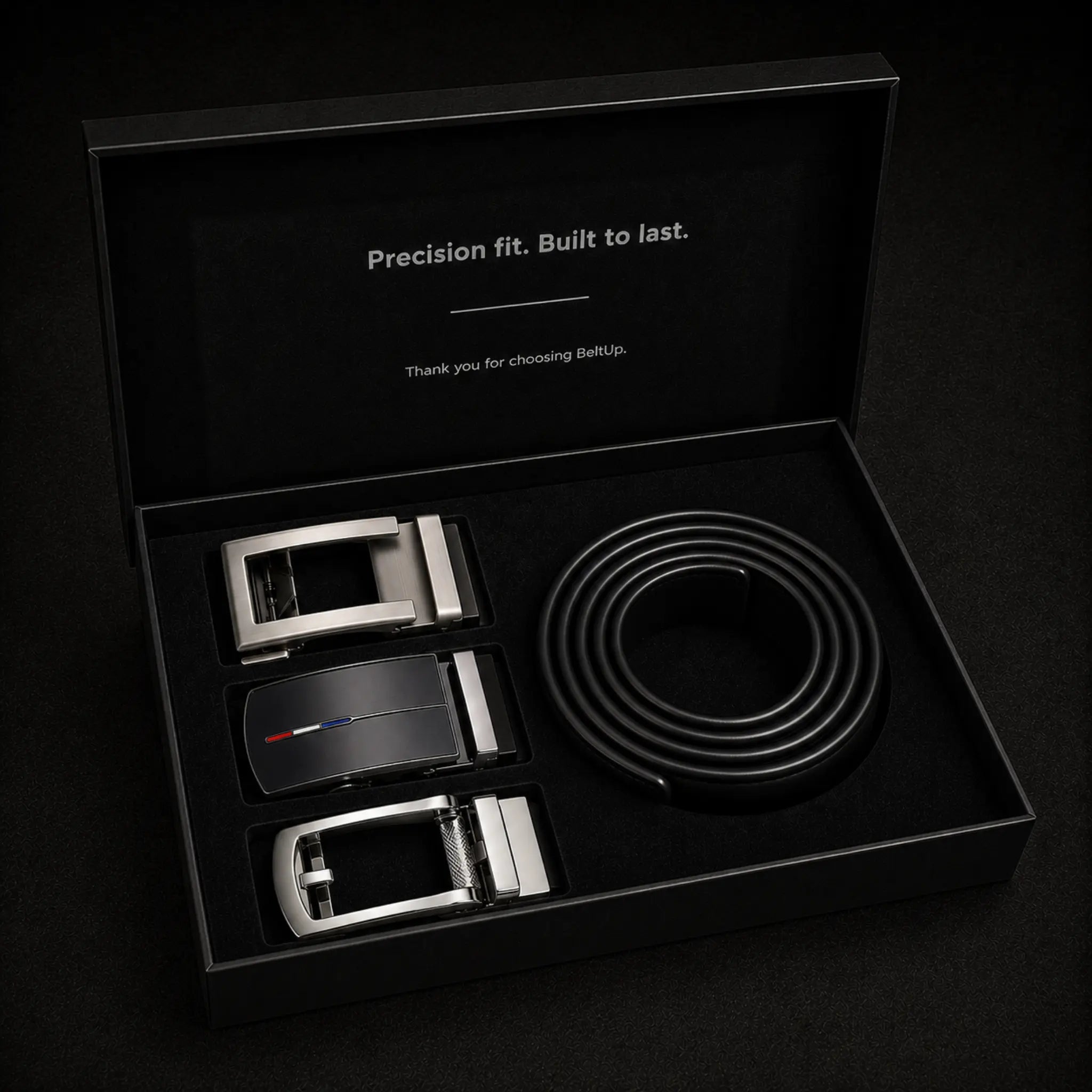 Leather Ratchet Belt Set | Top Grain Leather | Tommy - BeltUp Leather Co.