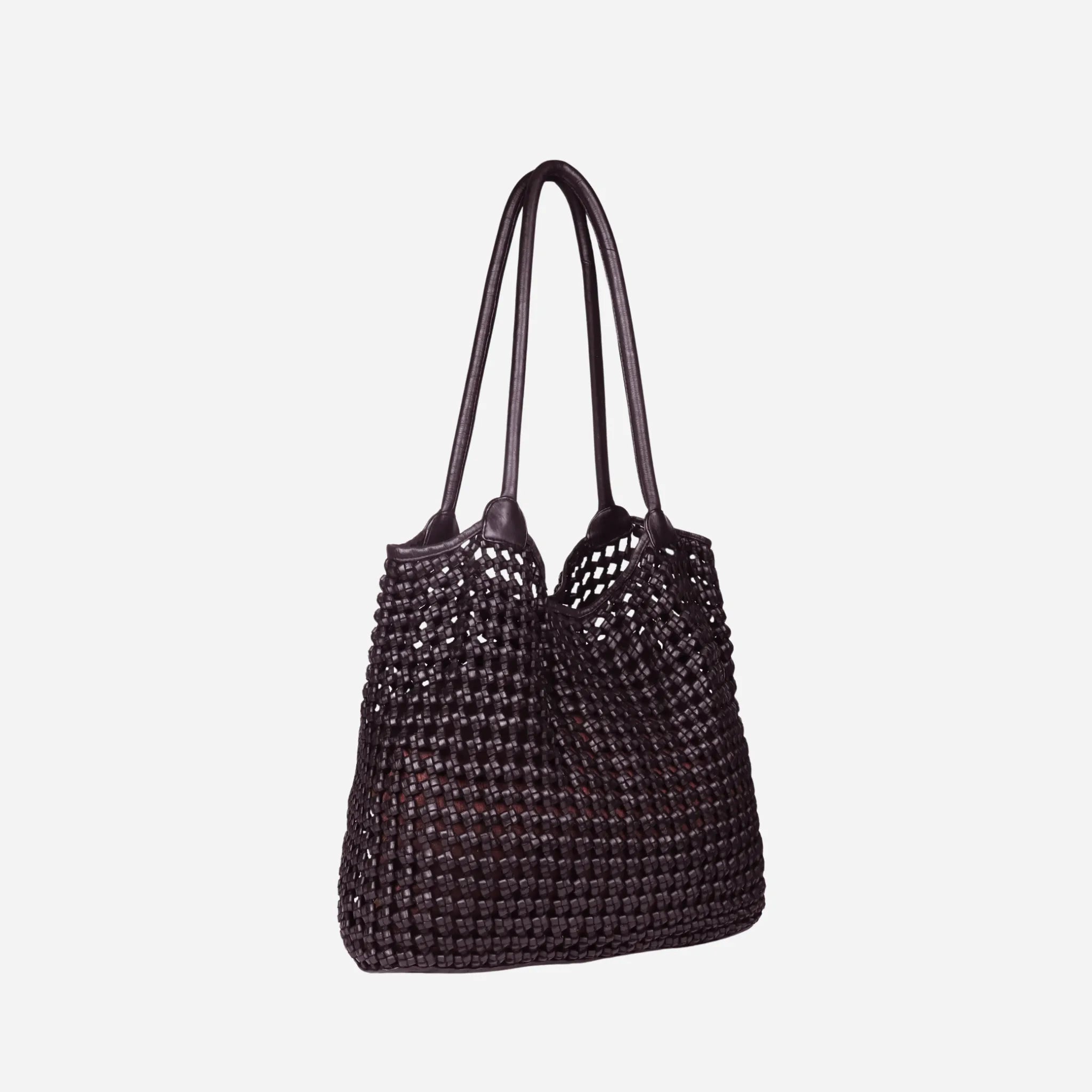 Shoulder Bag | Woven Leather Tote | Tamarama - BeltUp Leather Co.
