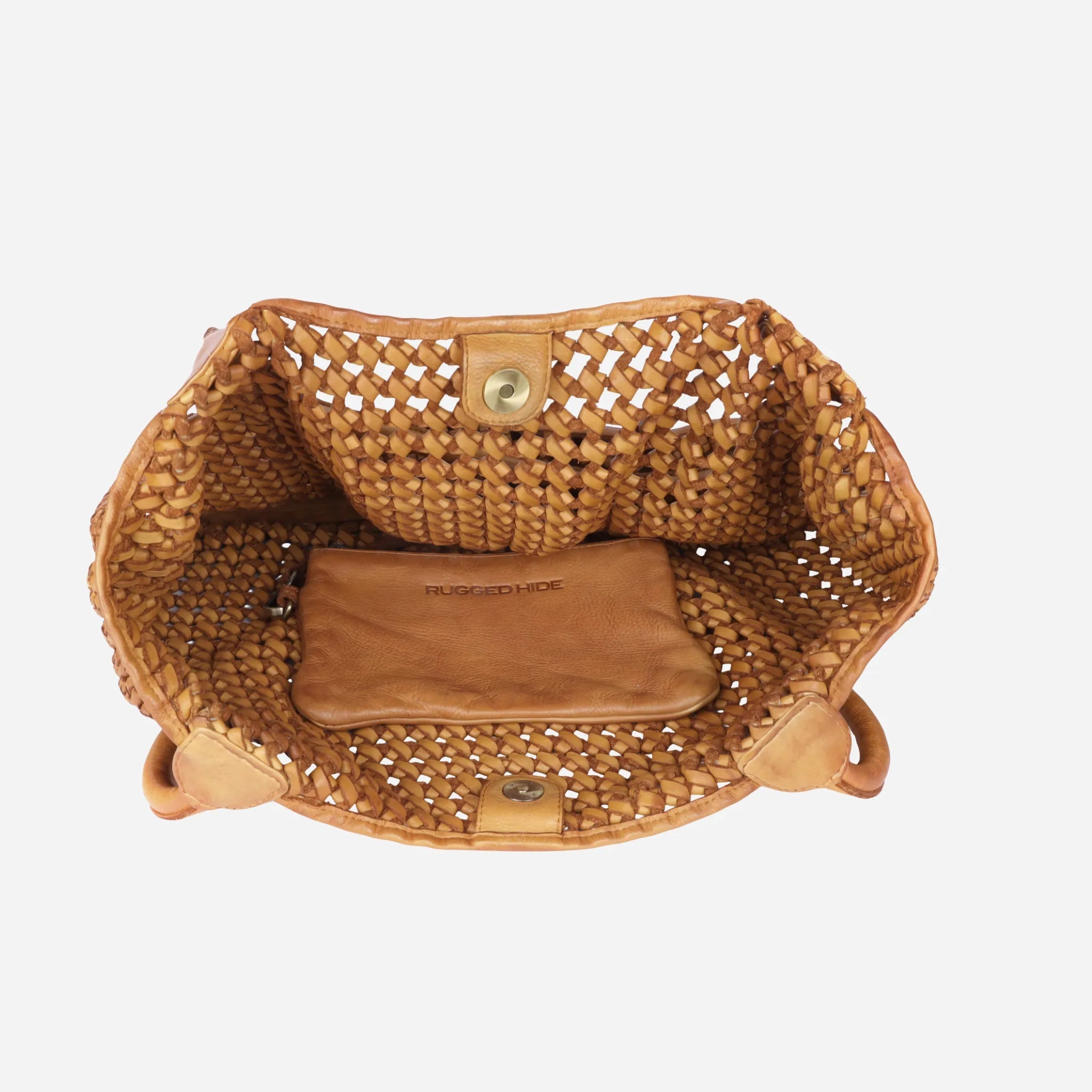 Shoulder Bag | Woven Leather Tote | Tamarama - BeltUp Leather Co.