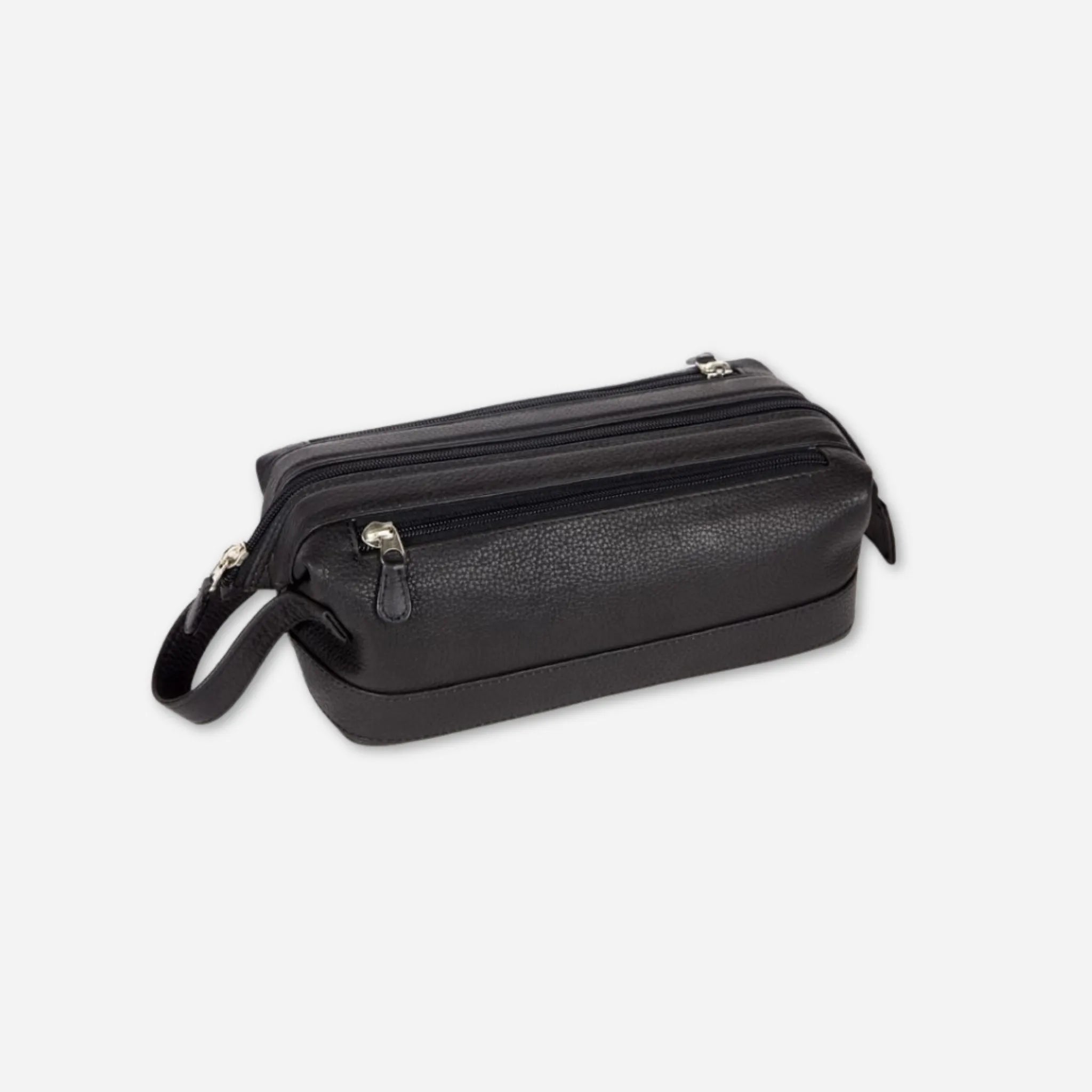 Toiletries Bag | Black Leather Wet Pack | BeltUp - BeltUp Leather Co.