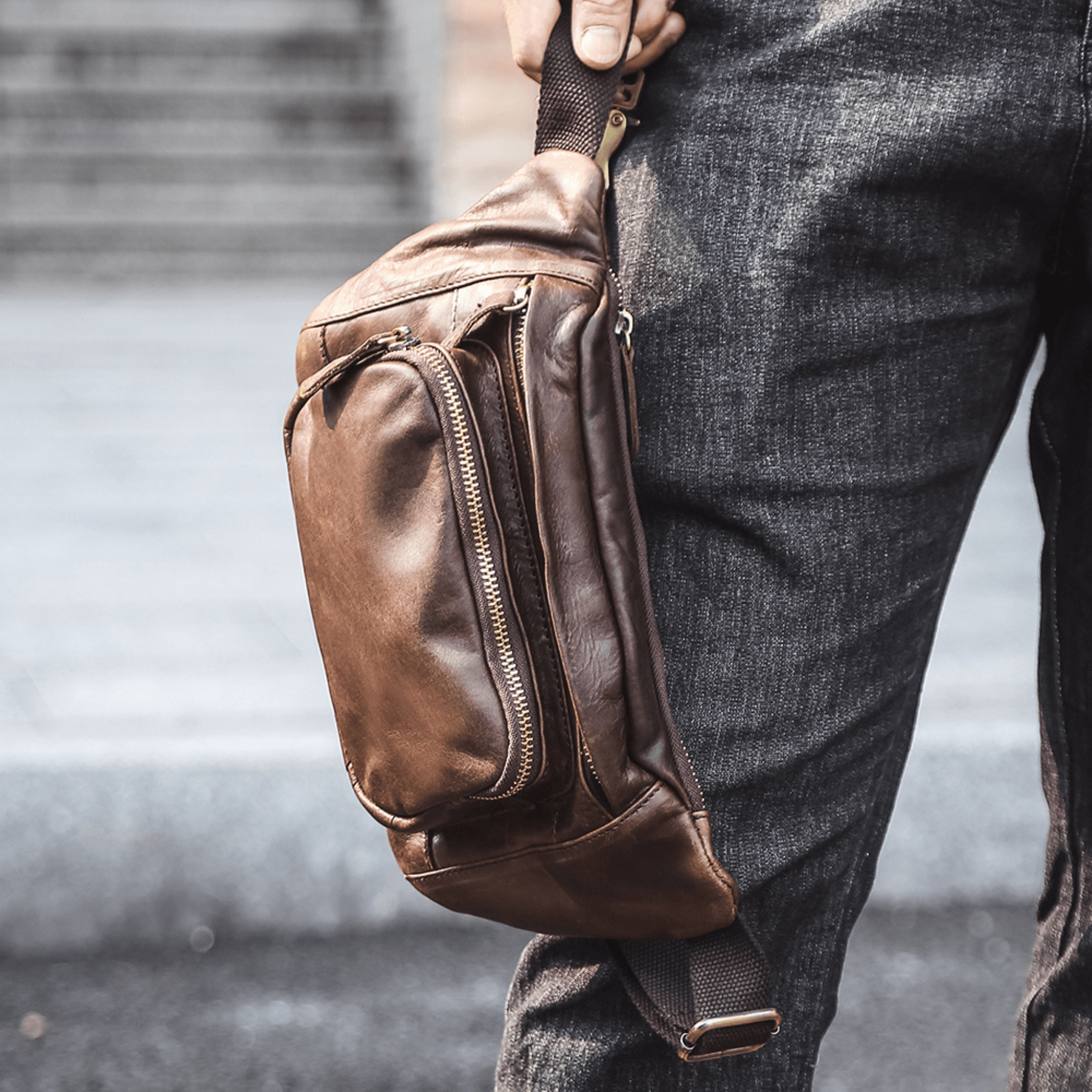 Bum Bag Brown | BULC - BeltUp Leather Co.