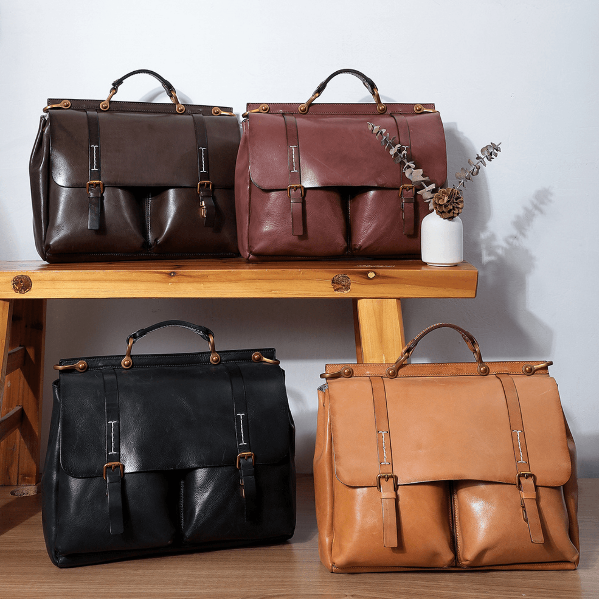 Womens Executive Briefcase - BULC - BeltUp Leather Co.