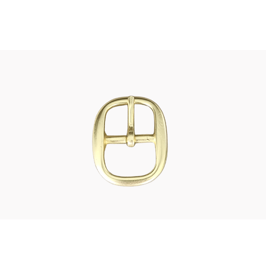 23mm | Brushed Gold Oval - BeltUp Leather Co.