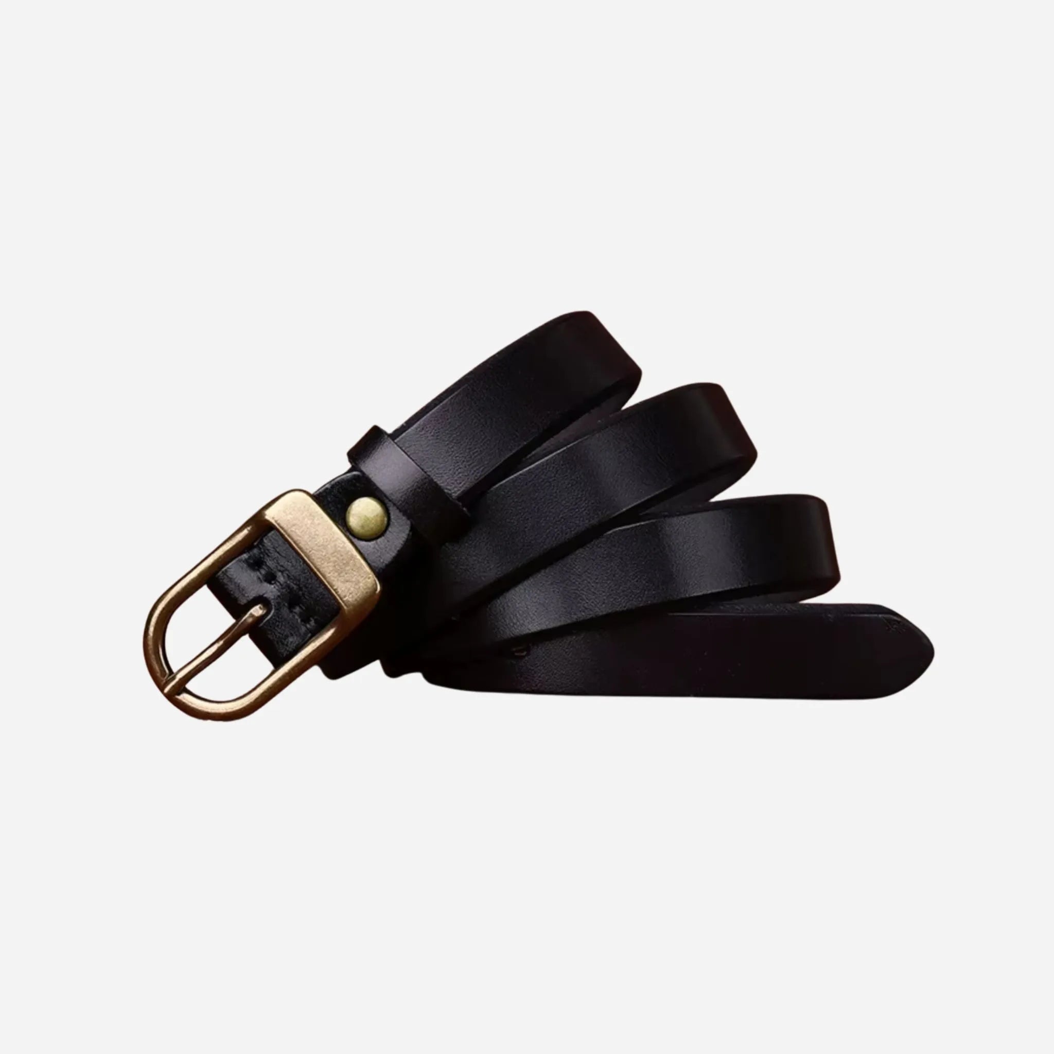 24mm | Ladies Thin Leather Belt | Top Grain - BeltUp Leather Co.