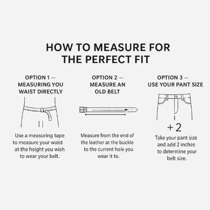 Leather Belt Sizing Guide - BeltUp Leather Co.