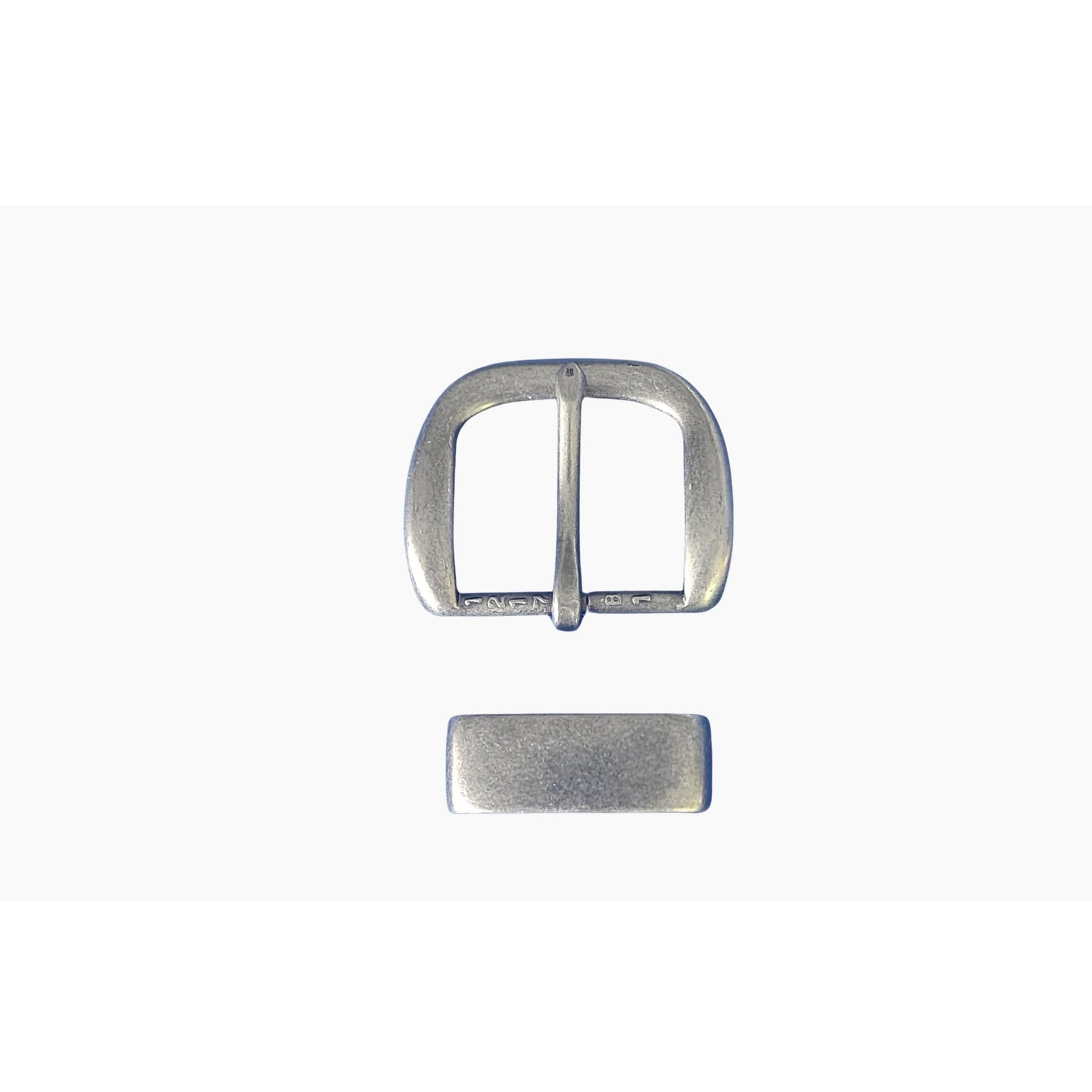 32mm | Antique Silver | Round - BeltUp Leather Co.