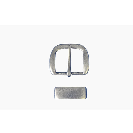 32mm | Antique Silver | Round - BeltUp Leather Co.