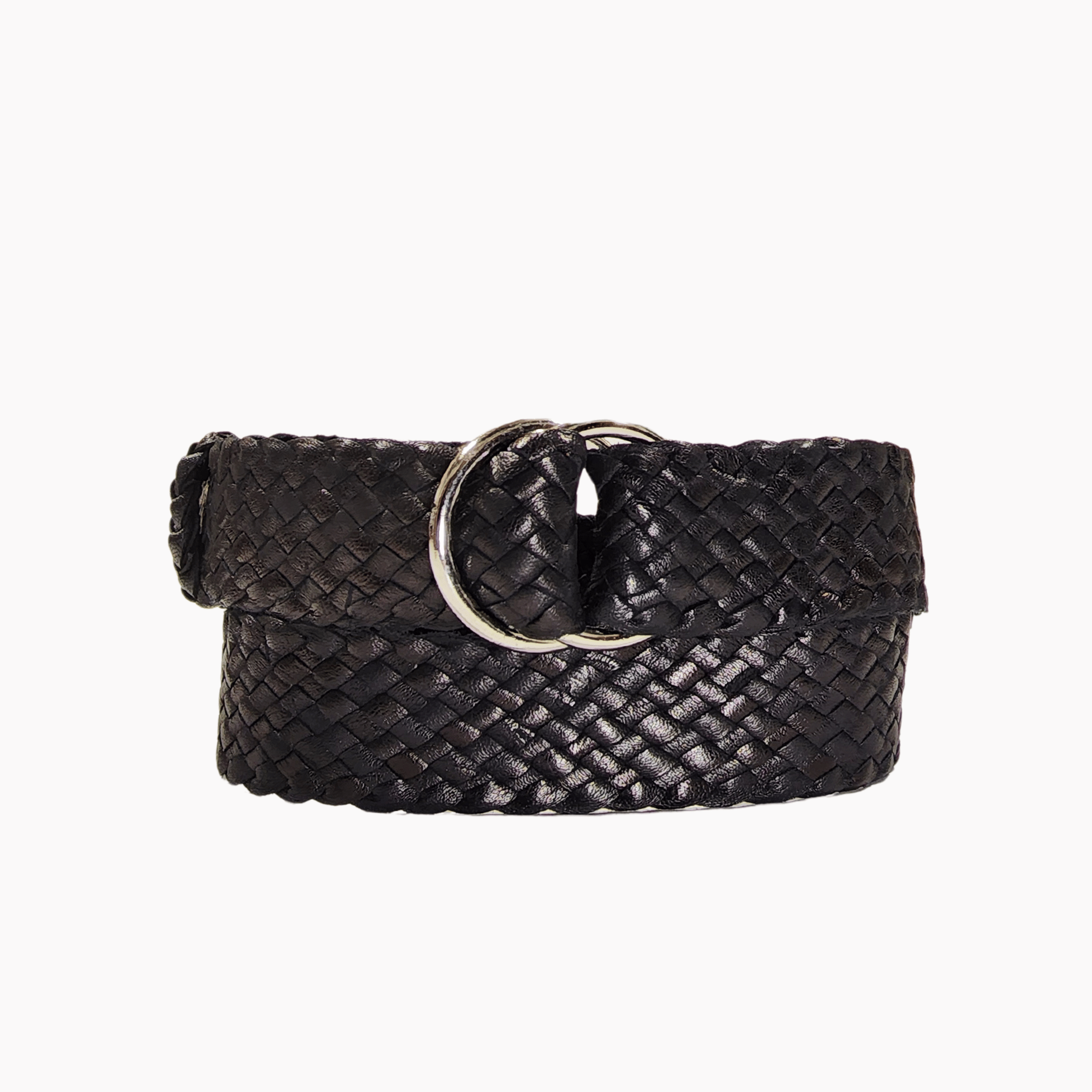 35mm | Black | Kangaroo | Plaited - BeltUp Leather Co.
