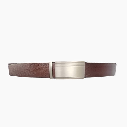 35mm | Brown | Full Face Auto Buckle - BeltUp Leather Co.