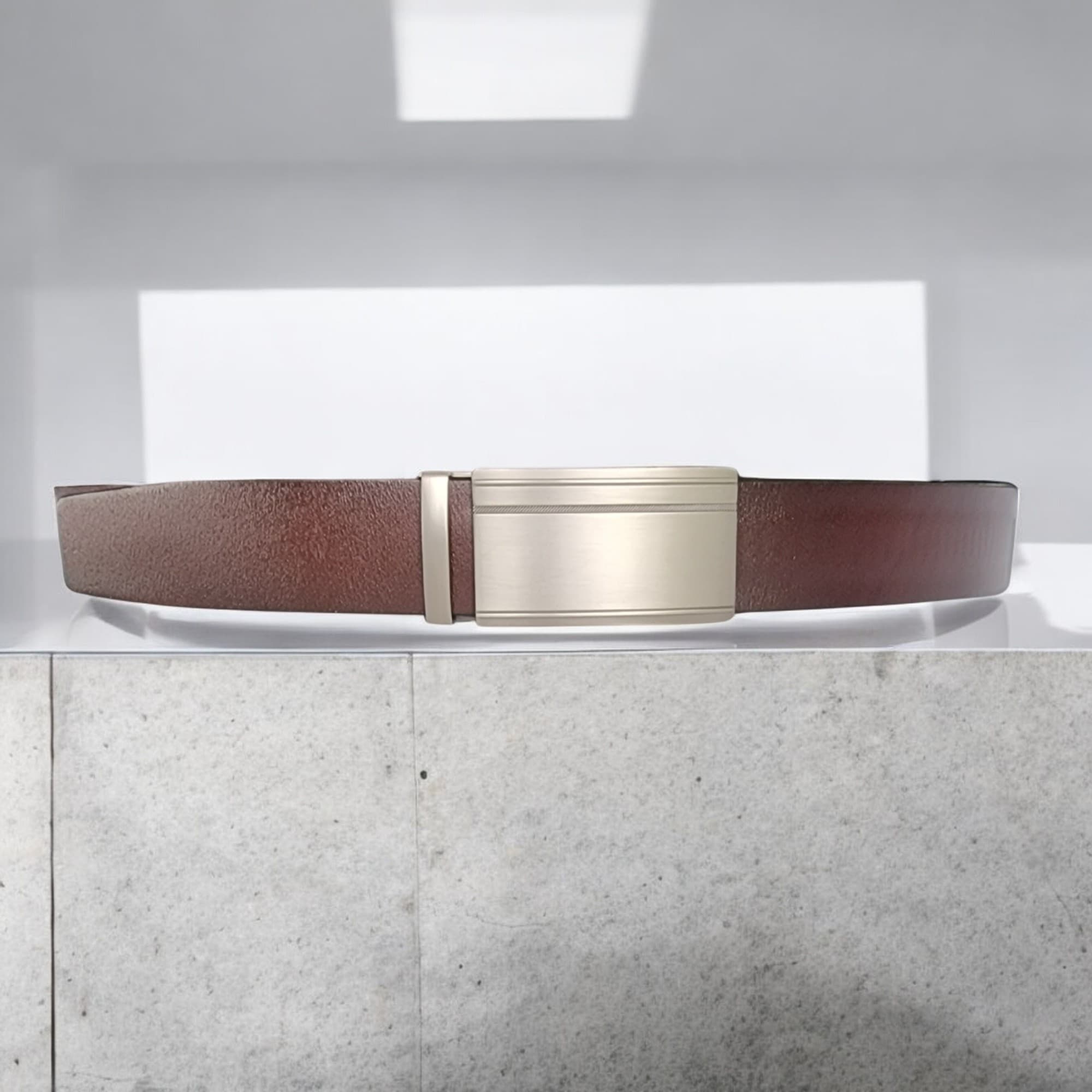 35mm | Brown | Full Face Auto Buckle - BeltUp Leather Co.