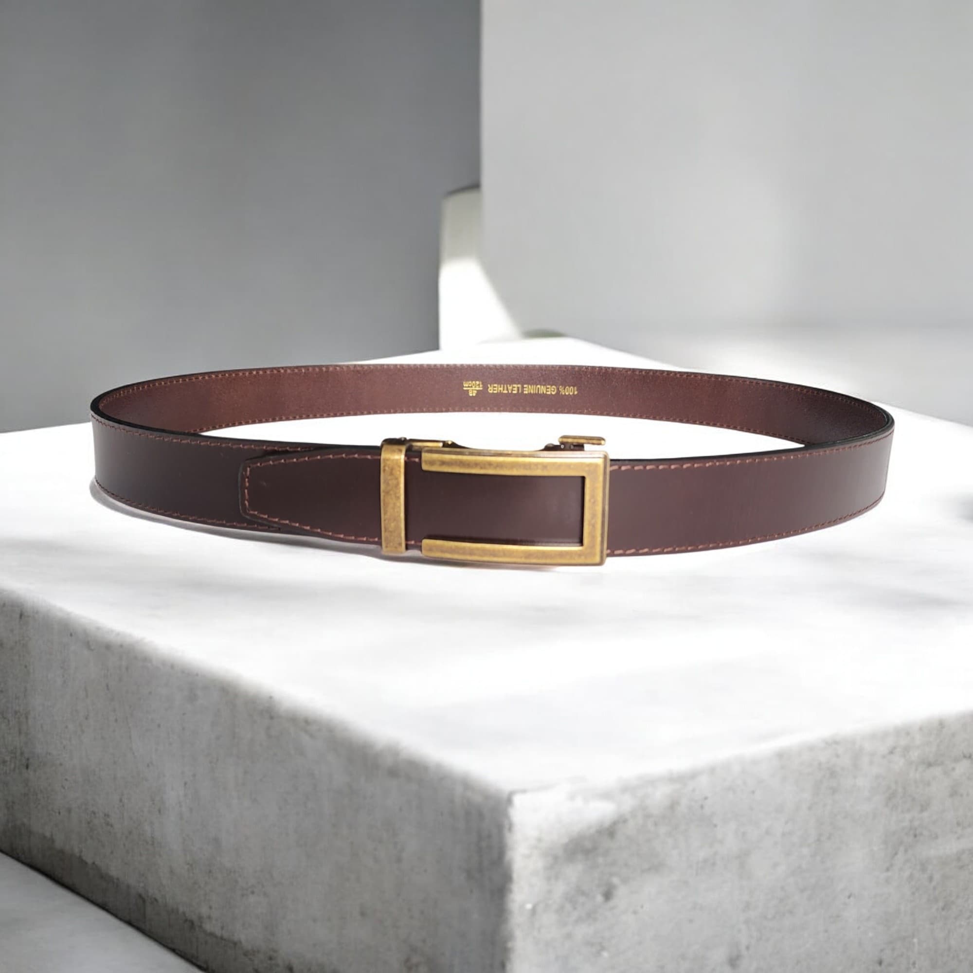 35mm | Brown | Top Grain | Ratchet - BeltUp Leather Co.