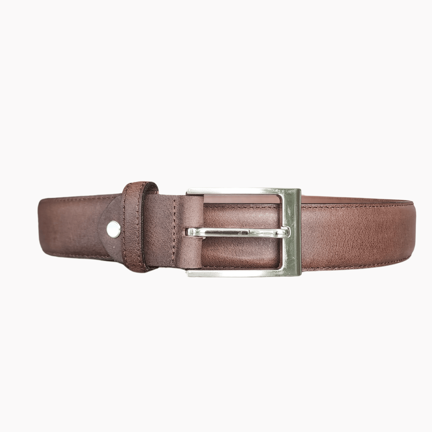 35mm | Brown Stitched | Formal Belt