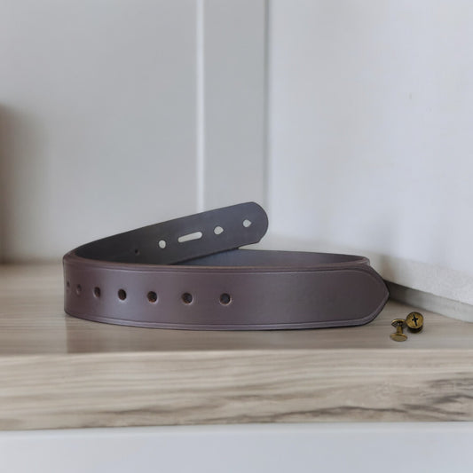 38mm | Black Leather Strap | Creased | BeltUp - BeltUp Leather Co.