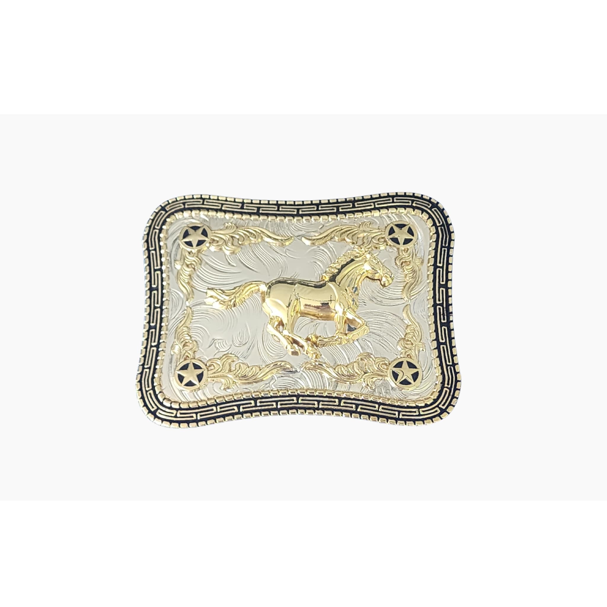 38mm | Galloping Horse | Two Tone Buckle - BeltUp Leather Co.