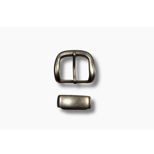 38mm Single Keeper - Antique Silver - BeltUp Leather Co.