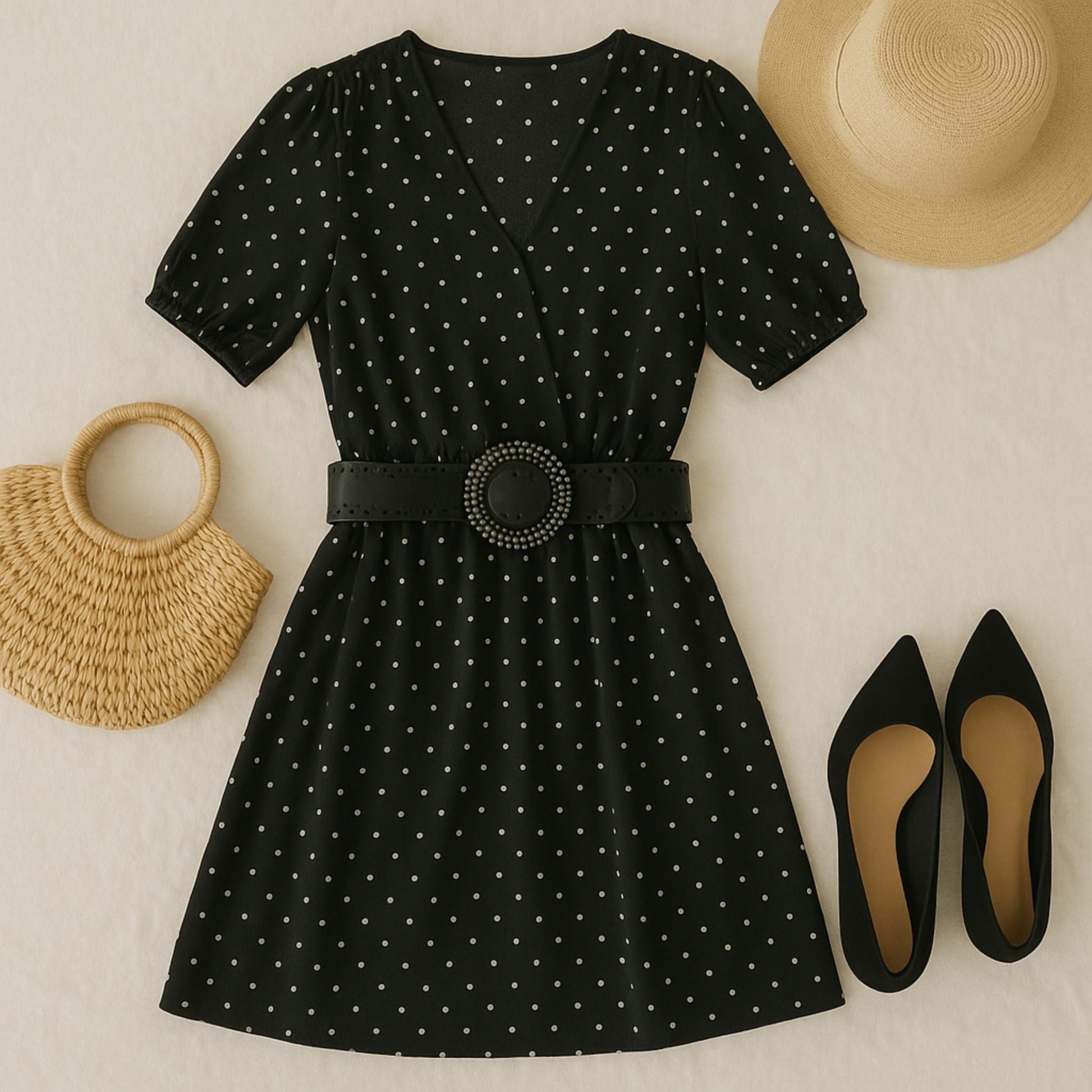 60mm | Ladies Wide Black Leather Belt - BeltUp Leather Co.