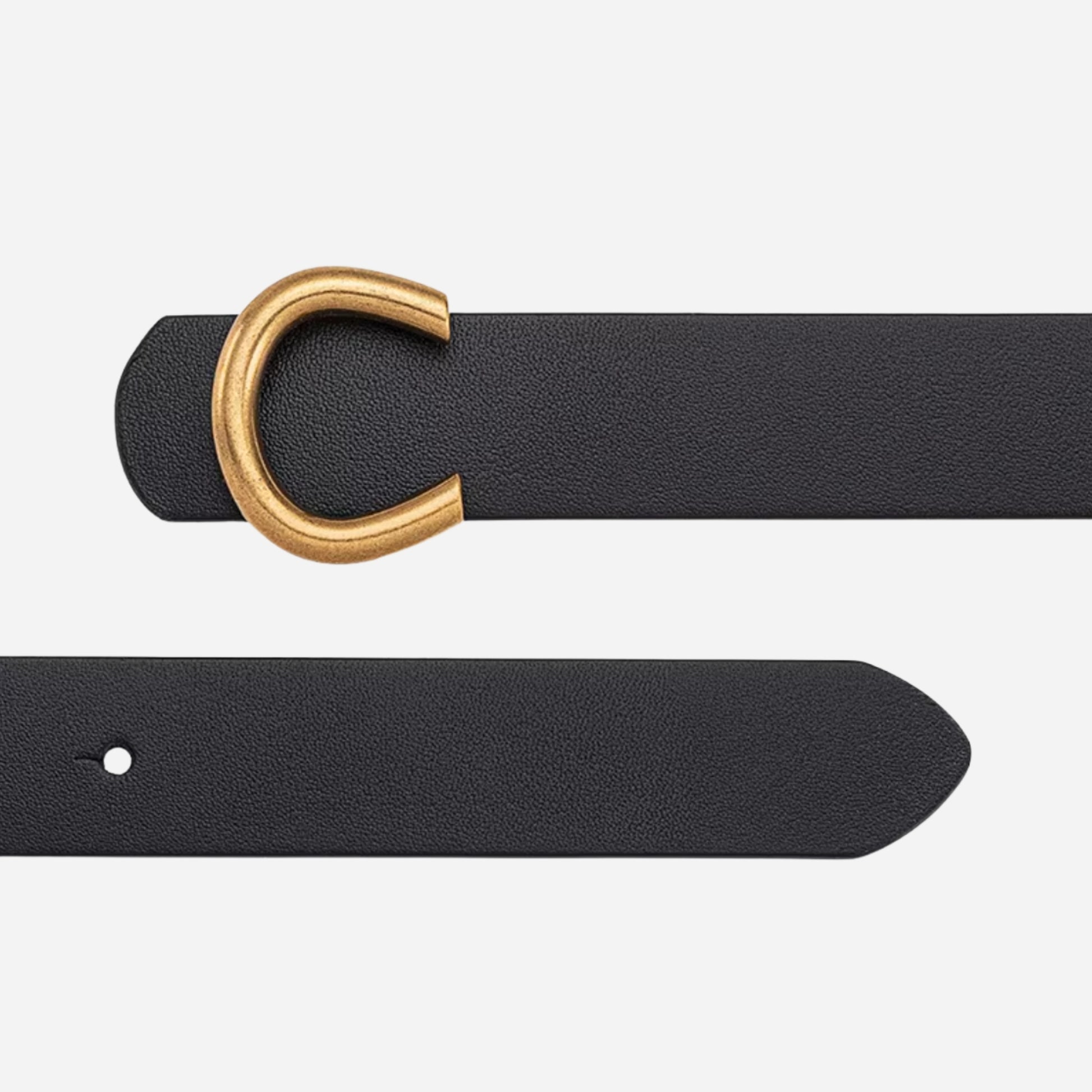 28mm | Top Grain | Antique Gold Buckle - BeltUpOnline