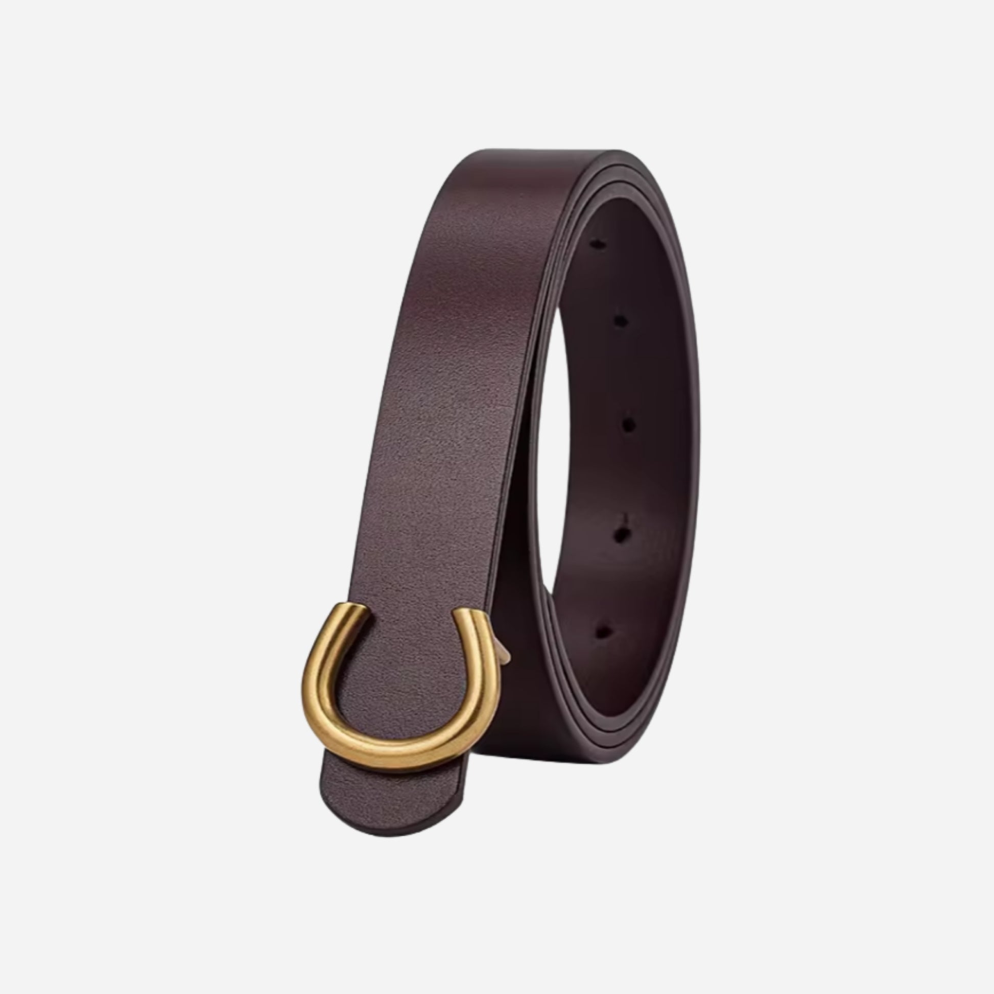 28mm | Top Grain | Antique Gold Buckle - BeltUpOnline