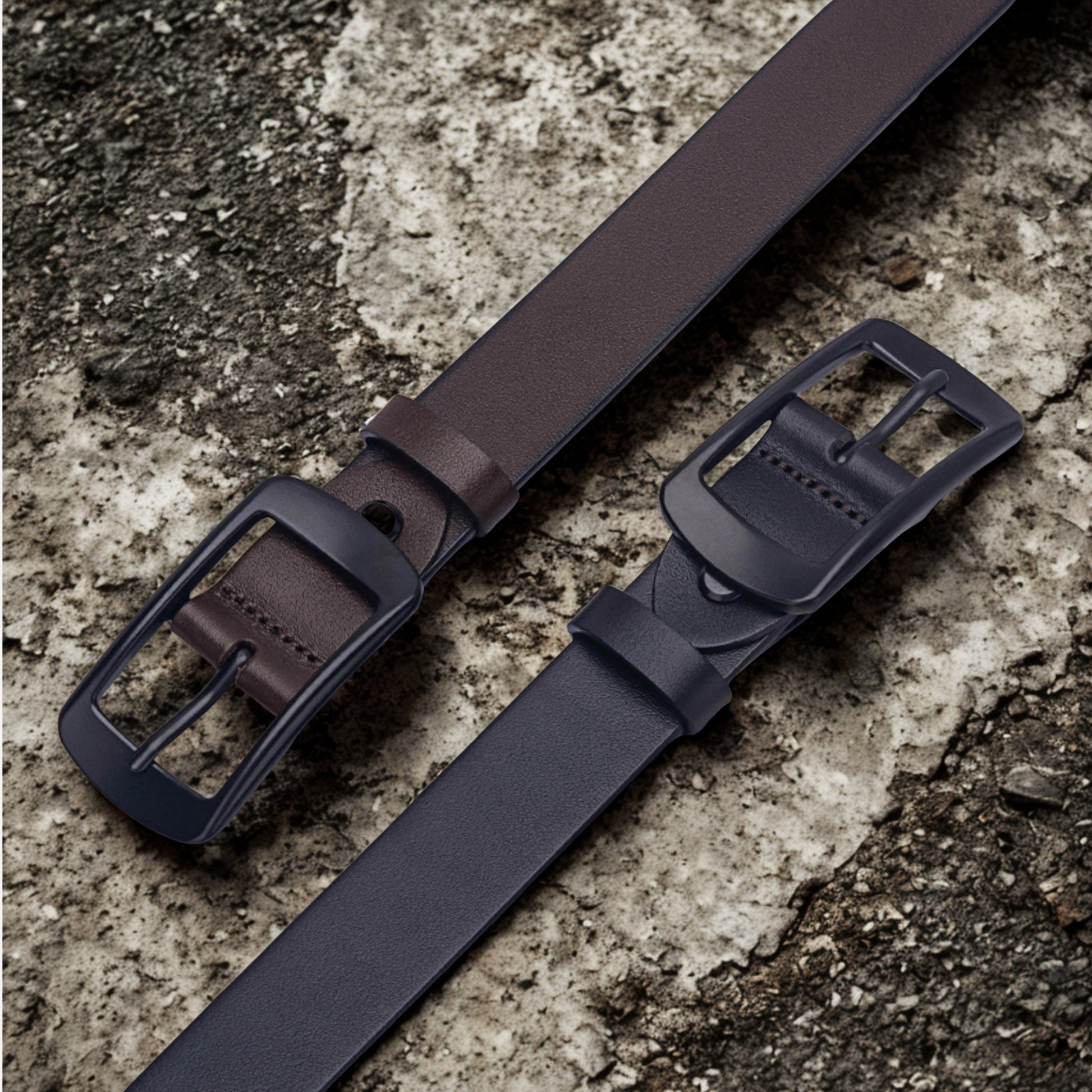 28mm | Top Grain | Black Buckle - BeltUpOnline