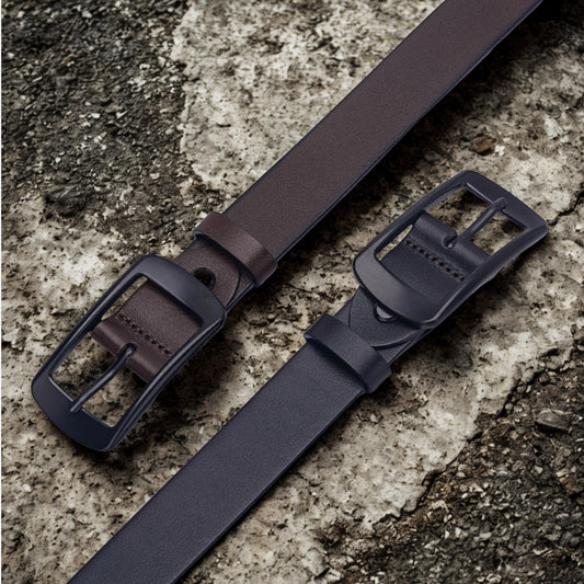 28mm | Top Grain | Black Buckle - BeltUpOnline