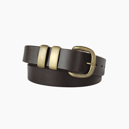 38mm | Cognac Double Keeper | 100% Leather Belt