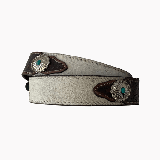 38mm | Brown Belt Hair on Hide | Concho Belt