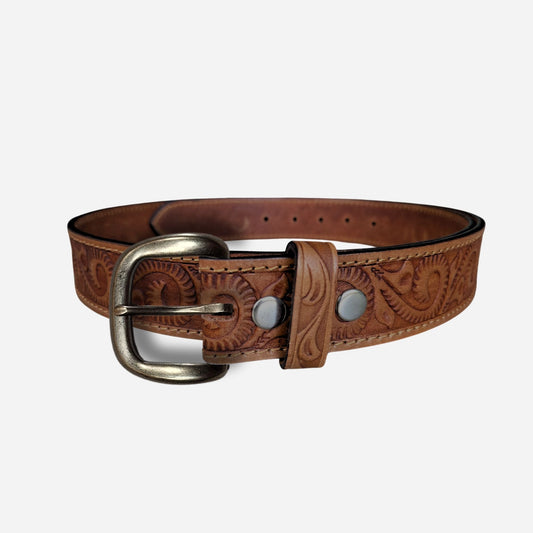 38mm | Tribal Embossed | Round Buckle