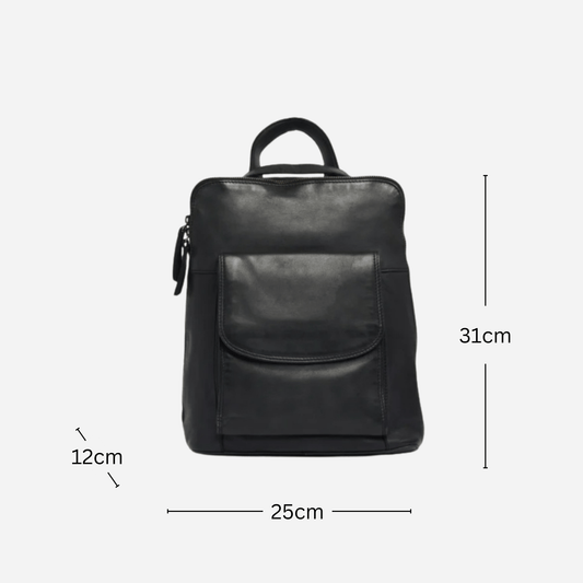 Backpack | Black | Vanessa - BeltUp Leather Co.