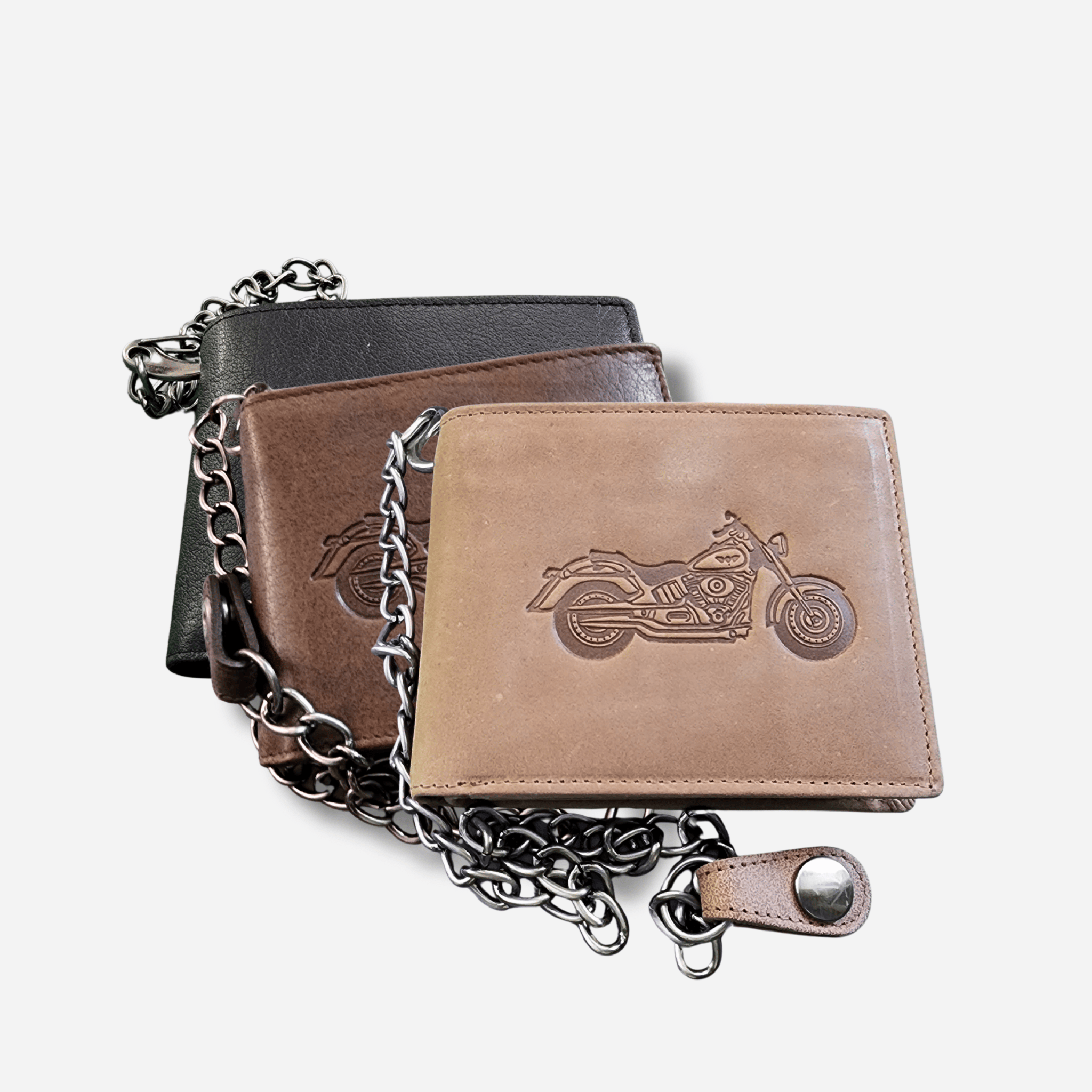 Chain Wallet | Rugged Hide | Bikey - BeltUp Leather Co.