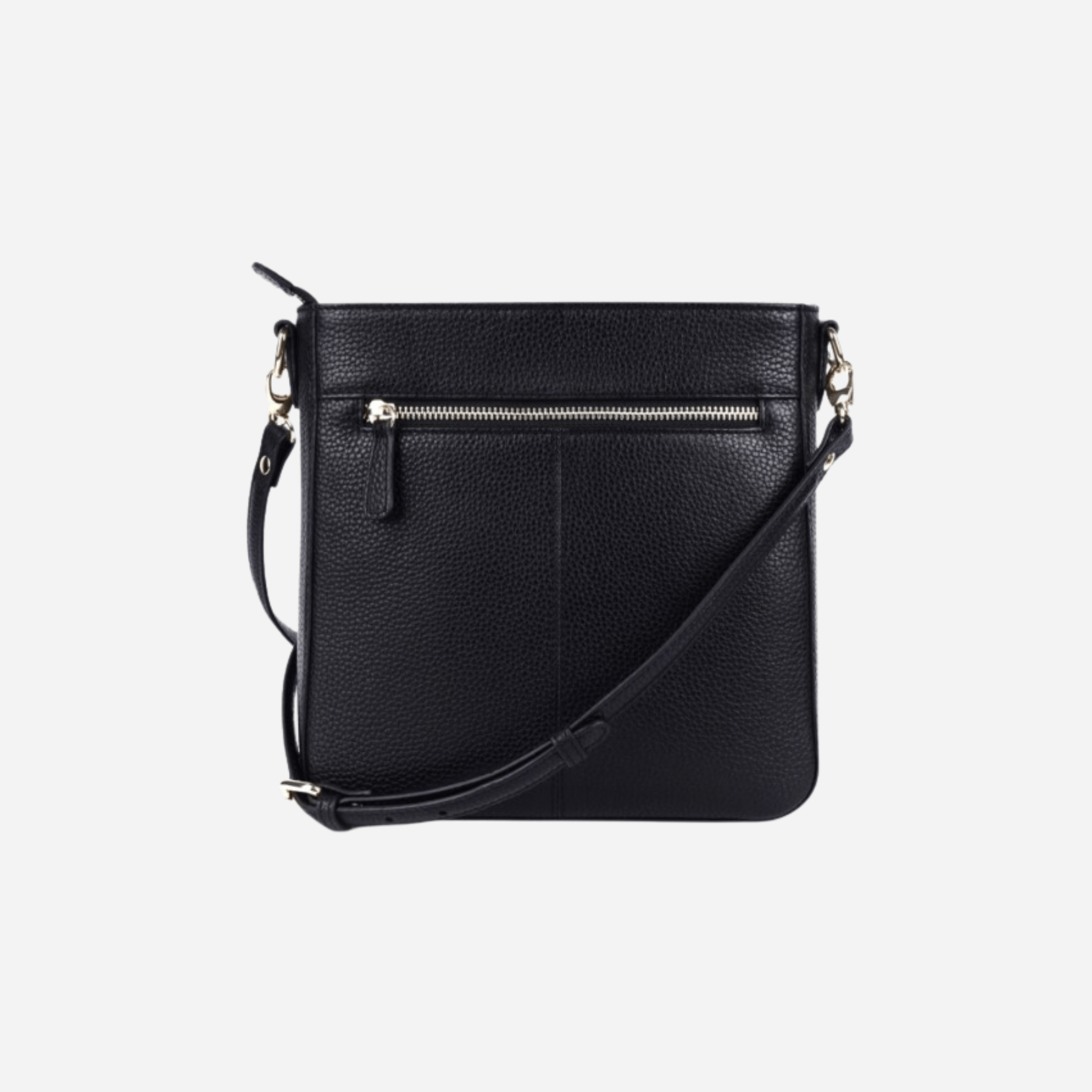 Back view of Black Crossbody Leather Handbag - Darwin | BeltUp Leather Co.