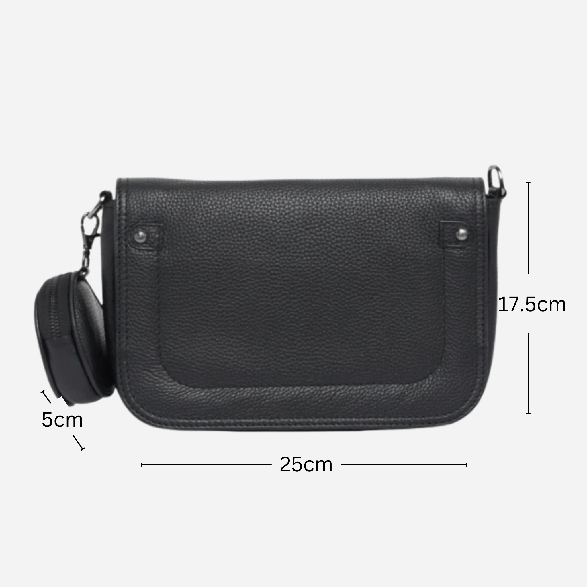 Crossbody | Black | LuLu - BeltUp Leather Co.