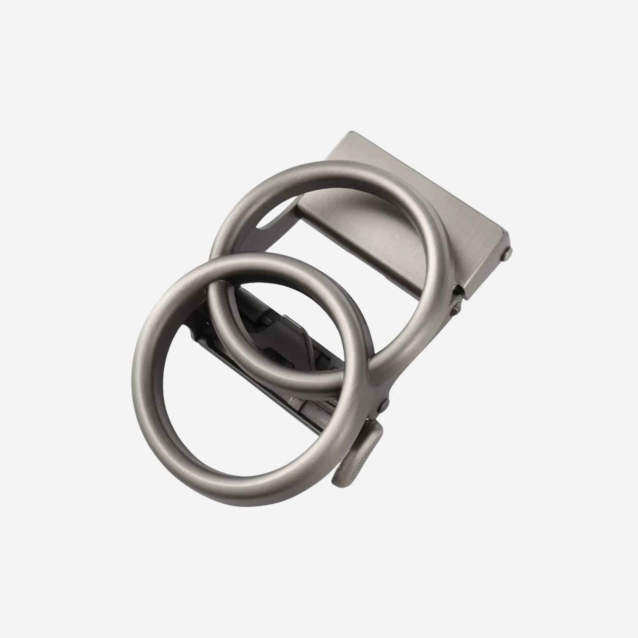 32mm | Gunmetal Grey Double Ring Ratchet Buckle | BeltUp