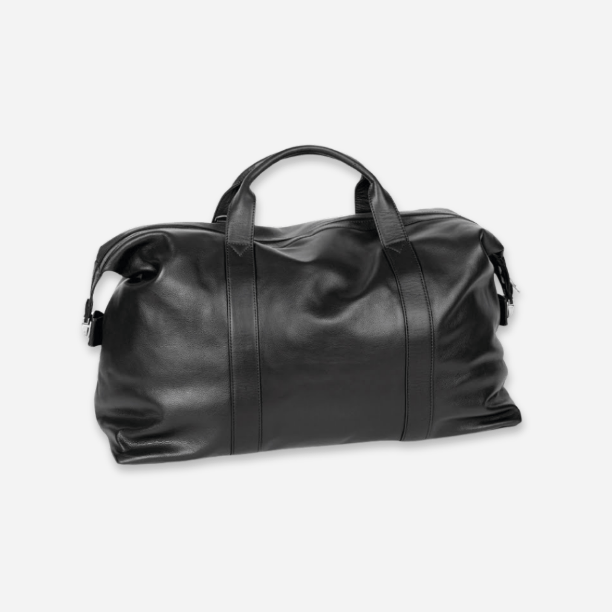 Duffle| Black | Weekender - BeltUp Leather Co.