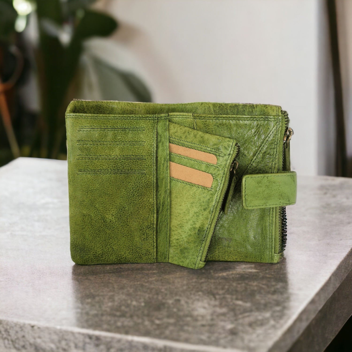 Green | Coin Purse | Marion - BeltUp Leather Co.