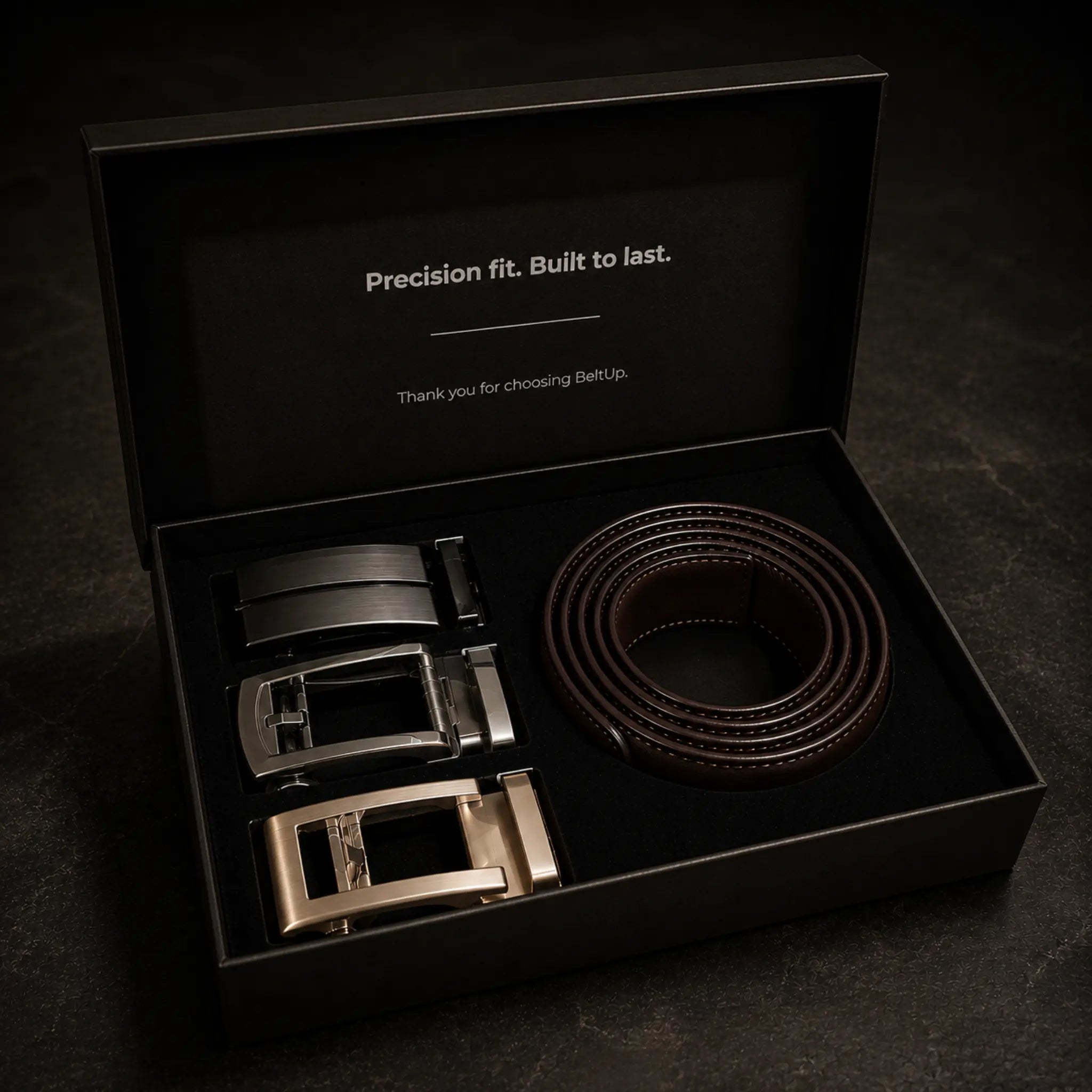 Leather Ratchet Belt Set | Top Grain Leather | Ryan - BeltUp Leather Co.