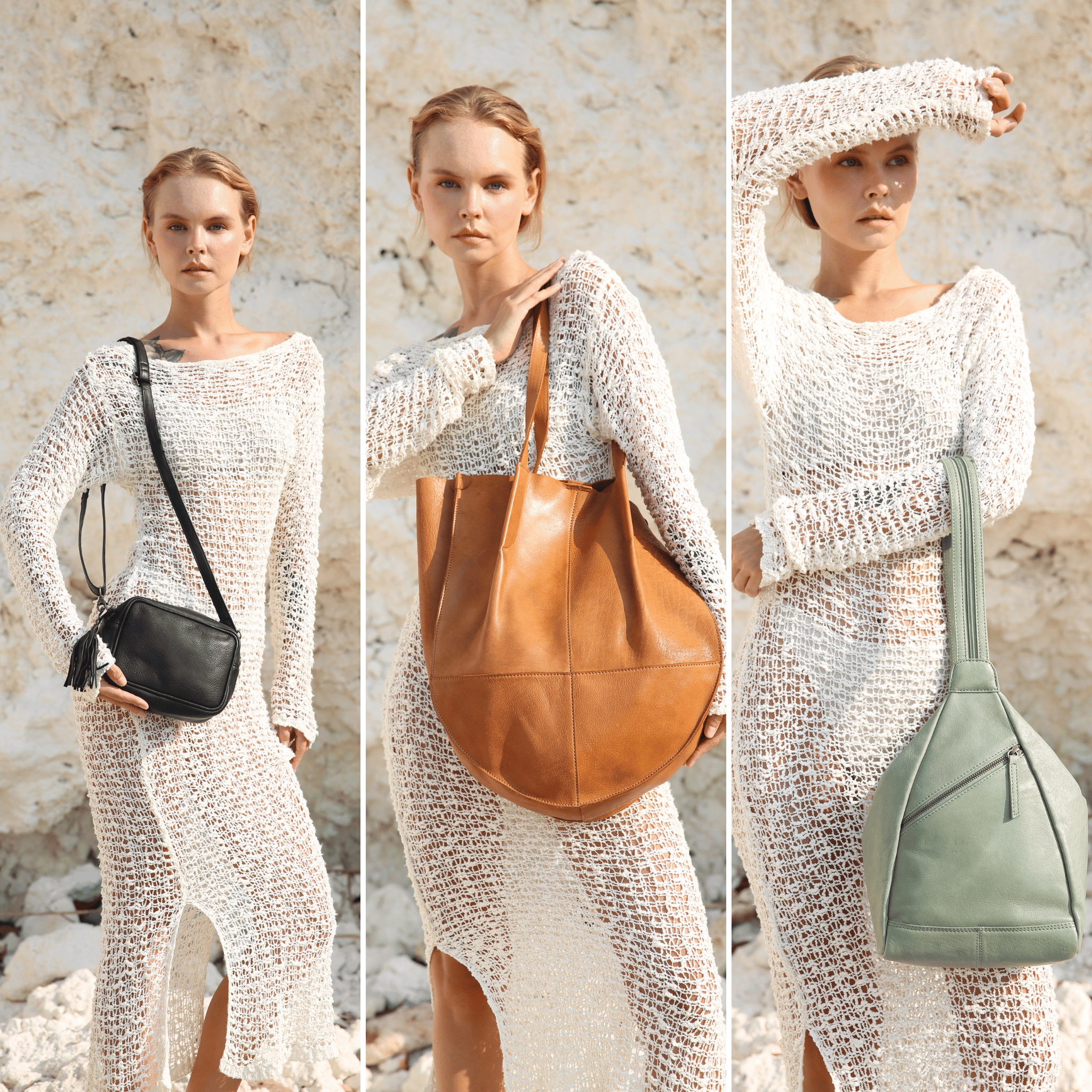 Mint Leaf Shoulder Bag/Backpack - Deb - BeltUp Leather Co.