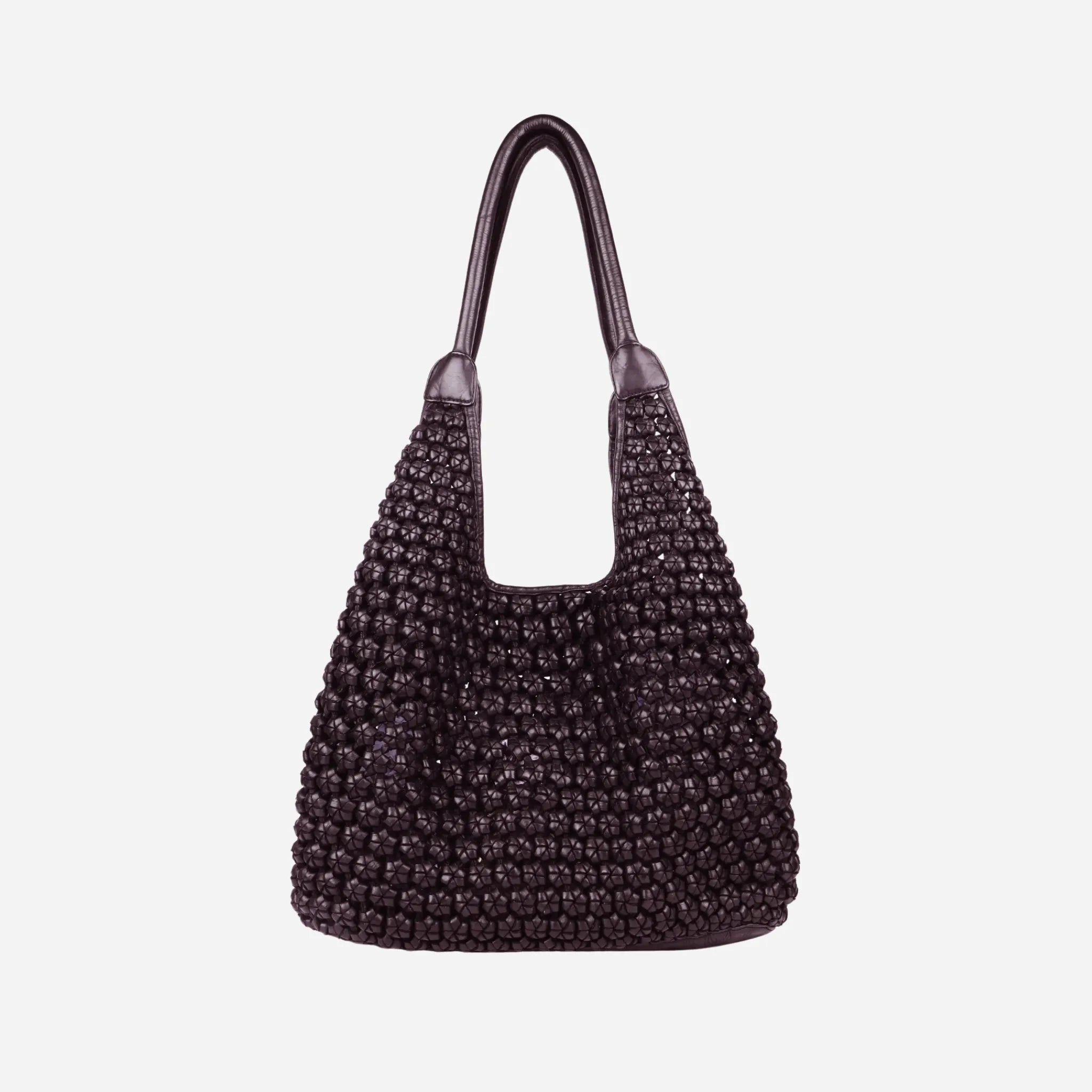 Shoulder Bag | Leather Woven Boho | Clovelly - BeltUp Leather Co.