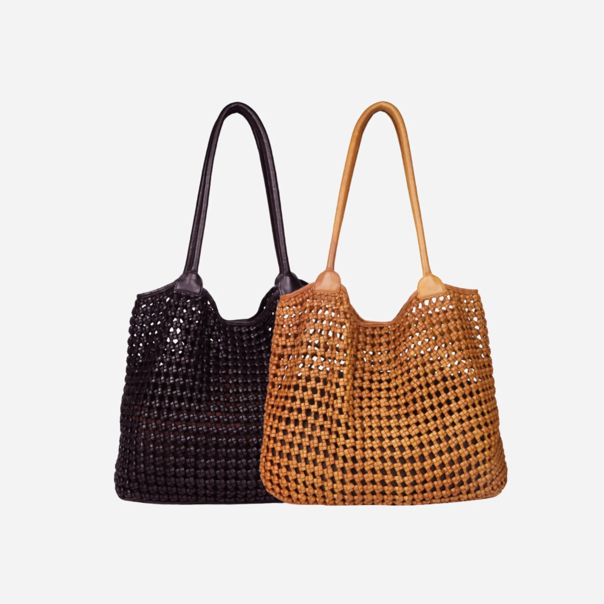 Shoulder Bag | Woven Leather Tote | Tamarama - BeltUp Leather Co.